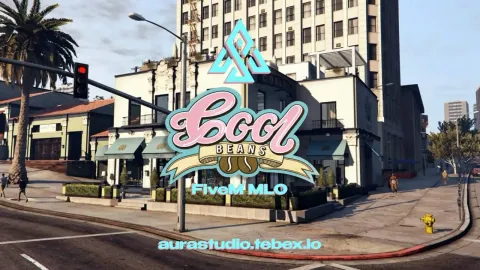 Aura Studio Cool Beans Coffee Shop MLO - restaurant and business MLO for FiveM GTA 5 roleplay