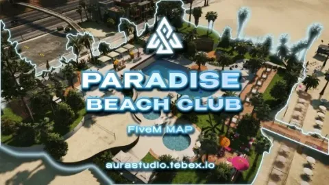 Aura Studio Paradise Beach Club MLO - nightclub and casino MLO for FiveM GTA 5 roleplay