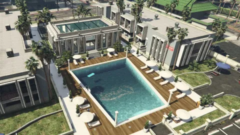 Aura Studio The Oasis Spa MLO interior view - FiveM restaurant and business MLO