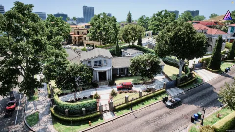 Austin mansion mlo estate with pool and garden in FiveM