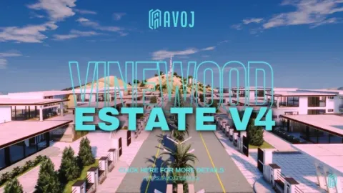 Avoj luxury estate mlo interior with marble lounge and tall windows — FiveM MLO