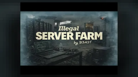 B3ast Illegal Serverfarm MLO interior view - FiveM gang and criminal MLO