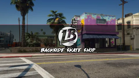 Skate shop mlo interior with board displays and a checkout counter — FiveM MLO