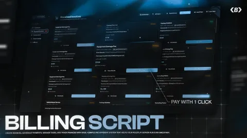 Balbo billing system invoice interface open in FiveM