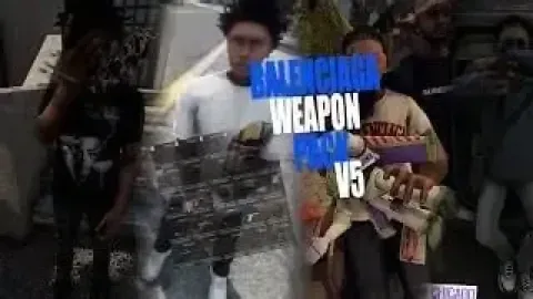 Balenciaga Weapons Pack V5 - weapon pack for FiveM GTA 5 roleplay
