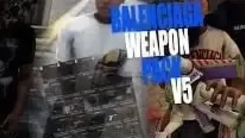 Balenciaga Weapons Pack V5 preview - FiveM weapon pack