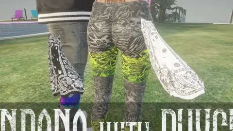 Bandana with physics preview - FiveM clothing pack