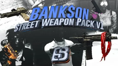 Bank on Street Weapons Pack v1 - weapon pack for FiveM GTA 5 roleplay