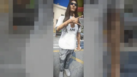 Bape female t shirt fivem — FiveM asset preview