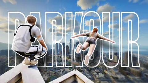 BDX Parkour Freerunning in-game UI - FiveM activities and minigames script