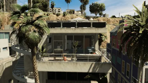Beach apartment mlo bright furnished seaside interior for FiveM housing — view 2