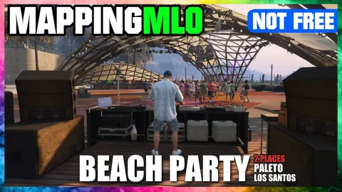 Beach Party MLO detailed interior preview for FiveM roleplay servers