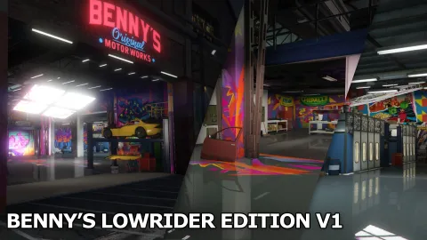 Benny Lowrider MLO garage interior in FiveM