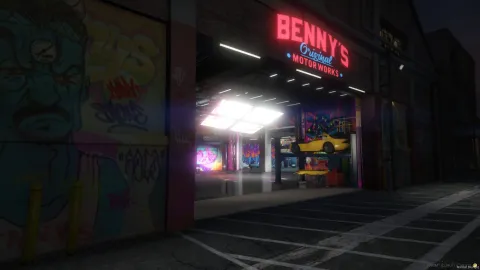 Benny Lowrider MLO garage interior in FiveM — view 2