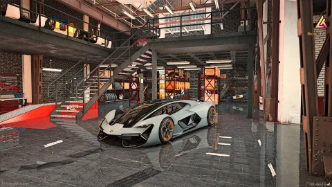 Interior lifts of a Bennys garage MLO in FiveM