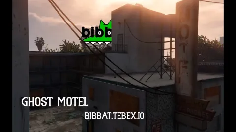 Ghost Motel MLO reception and courtyard interior for FiveM
