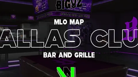 BigoZ Ballas Club MLO interior view - FiveM nightclub and casino MLO