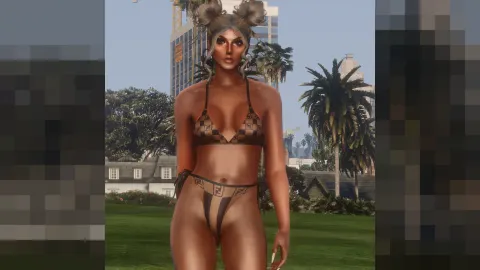 Bikini winter outfit for MP Female character in FiveM — view 2