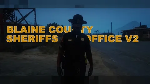 Blaine County Sheriff EUP uniforms on FiveM deputy officer character