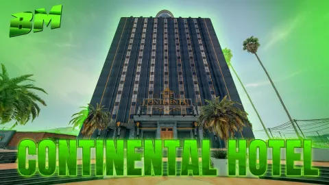 BM ANIMATED CARS The Continental Hotel MLO - housing and mansion MLO for FiveM GTA 5 roleplay