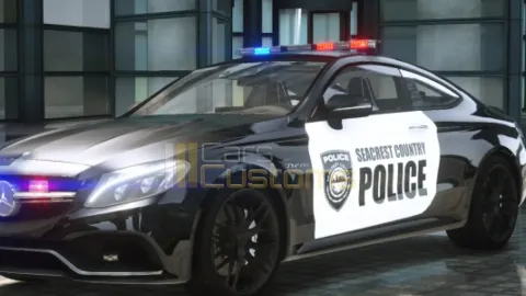 BMW C6S3 POLICE front view - FiveM police car