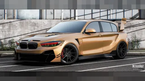 BMW M140i Hycade hot hatch in a FiveM roleplay street