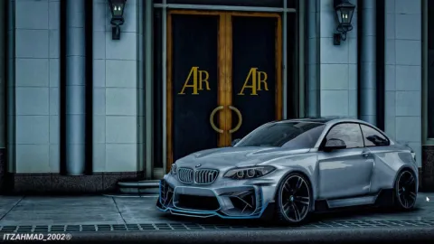 BMW M2 Raw Design animated FiveM branded coupe