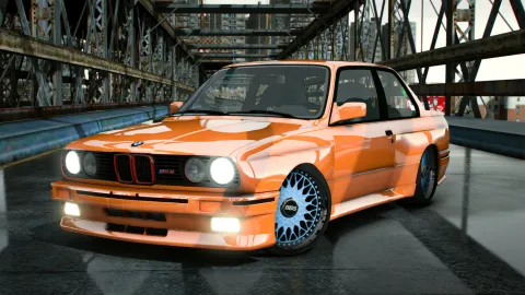 BMW M3 E30 classic add-on car for FiveM on a city street