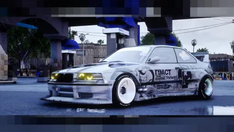 BMW M3 E36 FiveM drift car mod side profile