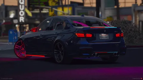 BMW M3 F80 unmarked police car for FiveM patrol duty — view 2