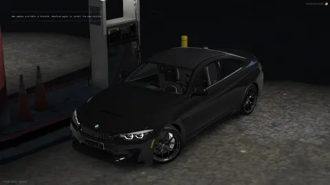 BMW M4 CS coupe with custom bodykit on a FiveM night street
