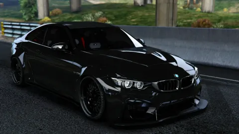 BMW M4 GTS widebody coupe add-on for FiveM roleplay servers