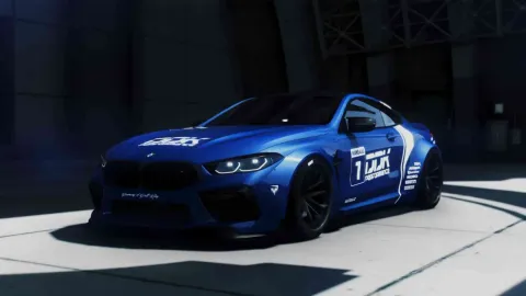 BMW M8 Competition Mansaug FiveM add-on coupe front view
