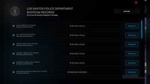 Bodycam recording script live footage overlay in FiveM