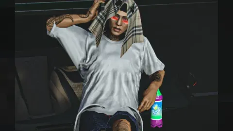 Burberry headscarf on MP female FiveM character