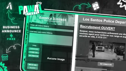 Business announce script broadcast notification in a FiveM server