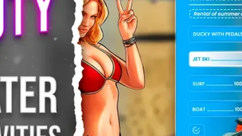 ButyShop Rent Water Activities in-game UI - FiveM activities and minigames script