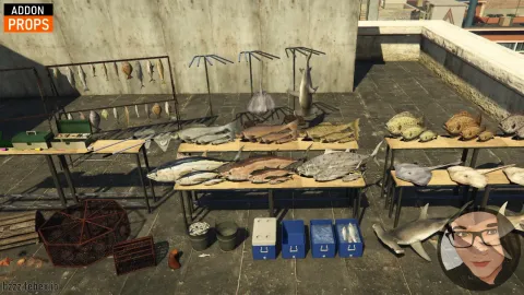 Fishing props pack with rods and tackle for FiveM — view 2