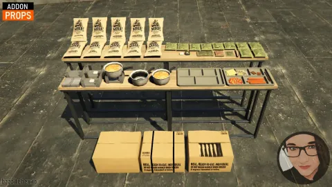 MRE props packaged military ration meals and pouches in FiveM — view 2