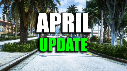 California Roads HD asphalt textures in FiveM Los Santos