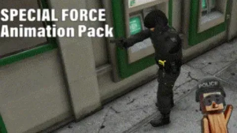 CamsurMotion Special Force Animation Pack radial menu - animation pack for FiveM GTA 5 roleplay