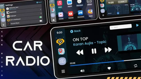 Car Radio Car Play Pro in-game UI - FiveM garage and vehicle script