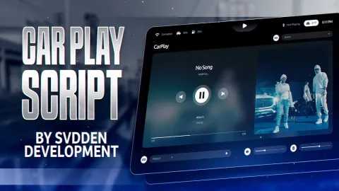 CarPlay Music Player FiveM carplay script — in-car music interface with song queue