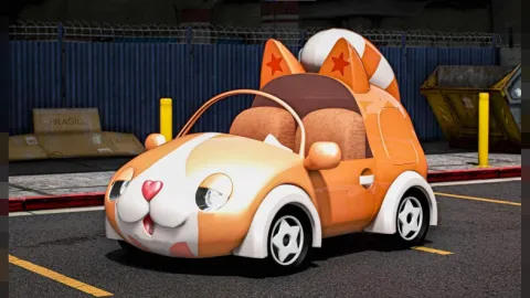 Cat Car FiveM novelty vehicle shaped like an adorable feline