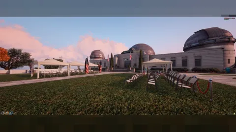 Ceremony observatory MLO hilltop venue with seating under the stars in FiveM