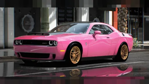 Challenger SRT Demon 170 drag muscle car for FiveM at the strip