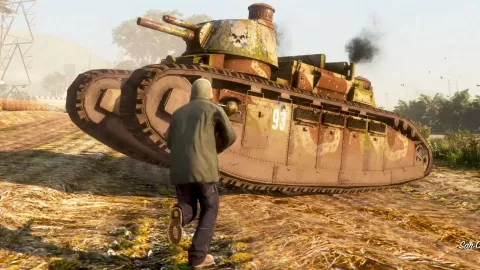 Char 2C tank French super-heavy vehicle with liveries in FiveM