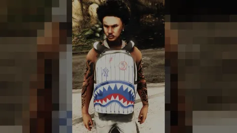 Chest bag worn across a FiveM MP Male character