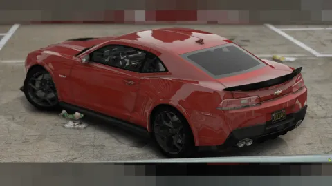 Chevrolet Camaro Z28 track muscle car with template in FiveM — view 2