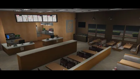 Chick Fil A MLO detailed interior preview for FiveM roleplay servers